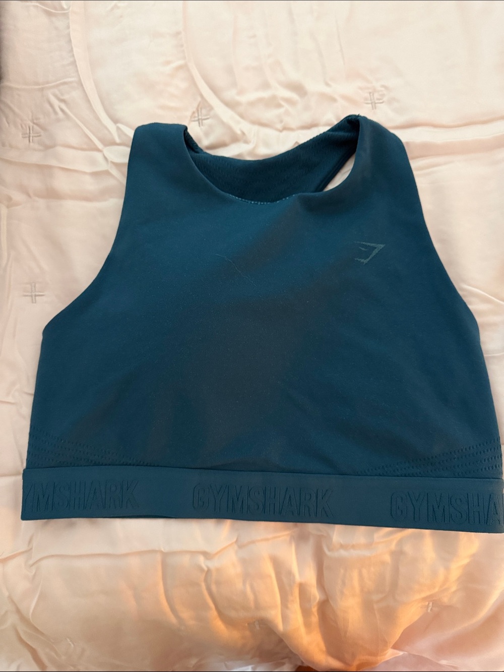 Gymshark Deep Teal Crop Sports Bra